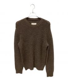 MARTIN MARGIELA（マルタン・マルジェラ）の古着「08AW ここのえ期/アルパカ混リブニット」｜ブラウン