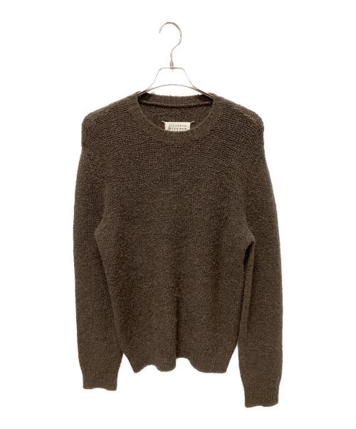 MARTIN MARGIELA（マルタン・マルジェラ）MARTIN MARGIELA (マルタン・マルジェラ) 08AW ここのえ期/アルパカ混リブニット ブラウン サイズ:Mの古着・服飾アイテム