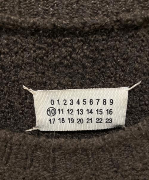 MARTIN MARGIELA（マルタン・マルジェラ）MARTIN MARGIELA (マルタン・マルジェラ) 08AW ここのえ期/アルパカ混リブニット ブラウン サイズ:Mの古着・服飾アイテム