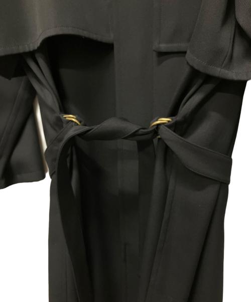 JIL SANDER（ジルサンダー）JIL SANDER (ジルサンダー) 21AW ウールトレンチコート ロングコート ブラック サイズ:44の古着・服飾アイテム