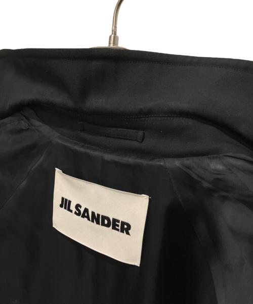 JIL SANDER（ジルサンダー）JIL SANDER (ジルサンダー) 21AW ウールトレンチコート ロングコート ブラック サイズ:44の古着・服飾アイテム