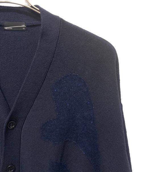 LAD MUSICIAN（ラッドミュージシャン）LAD MUSICIAN (ラッドミュージシャン) SEQUIN LEAF CARDIGAN/スパンコールデザインカーディガン ネイビー サイズ:44の古着・服飾アイテム