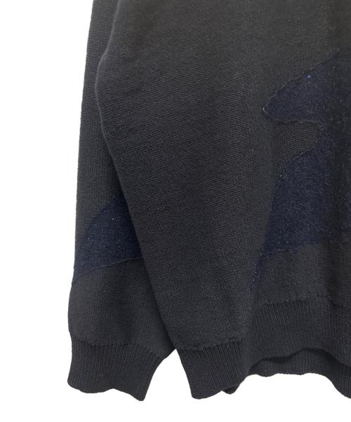 LAD MUSICIAN（ラッドミュージシャン）LAD MUSICIAN (ラッドミュージシャン) SEQUIN LEAF CARDIGAN/スパンコールデザインカーディガン ネイビー サイズ:44の古着・服飾アイテム