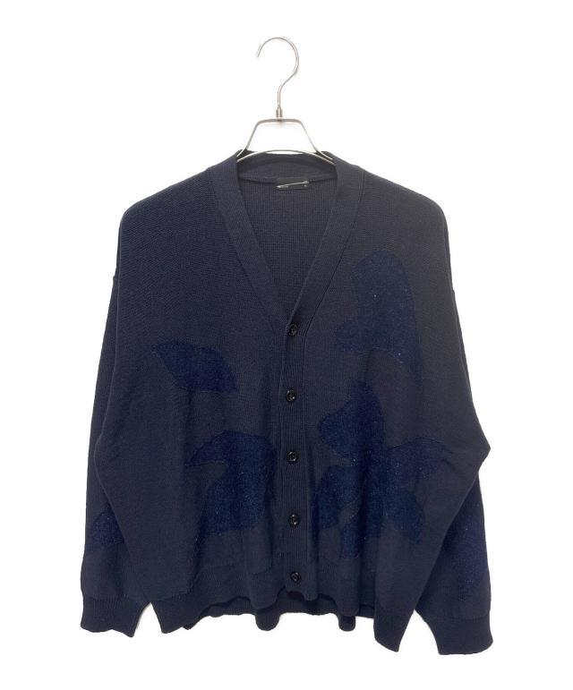 Lad Musician, LAD MUSICIAN SEQUIN LEAF CARDIGAN/スパンコールデザインカーディガン ネイビー