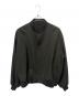 LAD MUSICIAN（ラッドミュージシャン）の古着「WOOL GABARDINE FLIGHT JACKET/ノーカラーウールジャケット」｜カーキ