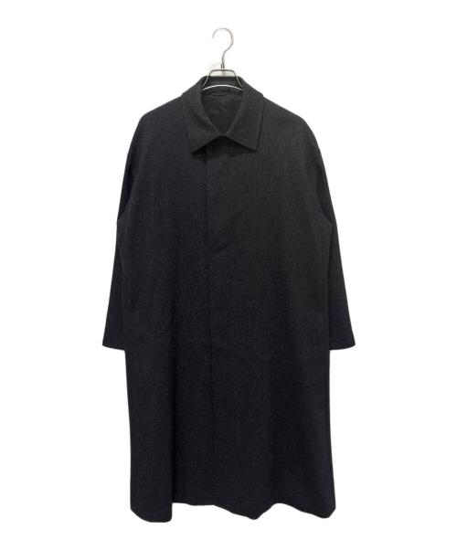 LAD MUSICIAN（ラッドミュージシャン）LAD MUSICIAN (ラッドミュージシャン) WOOL FLANNEL COAT　ウールフランネルコート グレー サイズ:42の古着・服飾アイテム