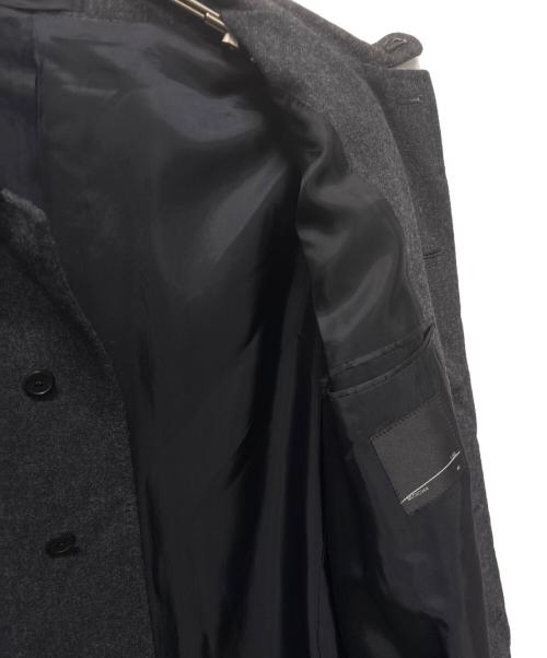 LAD MUSICIAN（ラッドミュージシャン）LAD MUSICIAN (ラッドミュージシャン) WOOL FLANNEL COAT　ウールフランネルコート グレー サイズ:42の古着・服飾アイテム