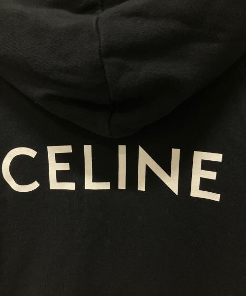 CELINE（セリーヌ）CELINE (セリーヌ) バックロゴプルオーバーパーカー ブラック サイズ:Lの古着・服飾アイテム