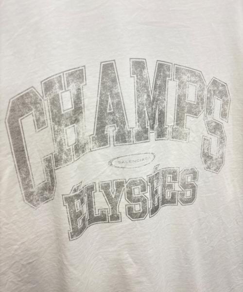 BALENCIAGA（バレンシアガ）BALENCIAGA (バレンシアガ) 25SS/半袖Tシャツ/CHAMPS オーバーサイズTシャツ ホワイト サイズ:3の古着・服飾アイテム