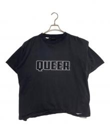 BALENCIAGA（バレンシアガ）の古着「QUEER ロゴTシャツ」｜ブラック