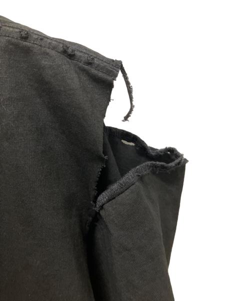 BALENCIAGA（バレンシアガ）BALENCIAGA (バレンシアガ) EMO ロゴTシャツ/ボクシーデストロイTシャツ/ダメージ加工/ ブラック サイズ:XSの古着・服飾アイテム