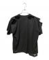 BALENCIAGA (バレンシアガ) EMO ロゴTシャツ/ボクシーデストロイTシャツ/ダメージ加工/ ブラック サイズ:XS：70000円