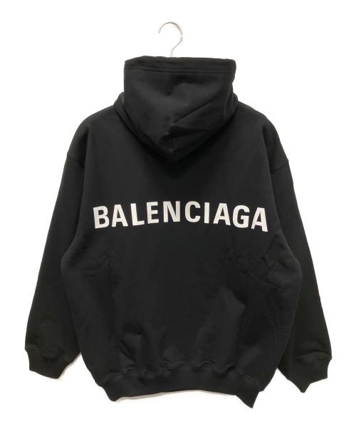 BALENCIAGA（バレンシアガ）BALENCIAGA (バレンシアガ) バックロゴフーディ/コットンパーカー ブラック サイズ:Sの古着・服飾アイテム