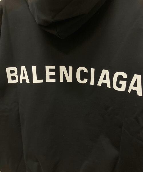 BALENCIAGA（バレンシアガ）BALENCIAGA (バレンシアガ) バックロゴフーディ/コットンパーカー ブラック サイズ:Sの古着・服飾アイテム
