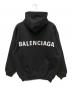 BALENCIAGA (バレンシアガ) バックロゴフーディ/コットンパーカー ブラック サイズ:S：54000円