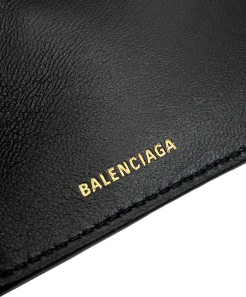 BALENCIAGA（バレンシアガ）BALENCIAGA (バレンシアガ) コンパクトウォレット　717790 ブラックの古着・服飾アイテム