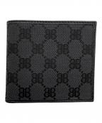 BALENCIAGA×GUCCIバレンシアガ×グッチ）の古着「2つ折り財布　ザ ハッカープロジェクト」｜ブラック