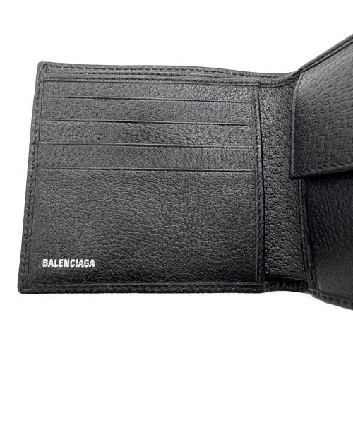 BALENCIAGA（バレンシアガ）BALENCIAGA (バレンシアガ) GUCCI (グッチ) 2つ折り財布　ザ ハッカープロジェクト ブラック 未使用品の古着・服飾アイテム