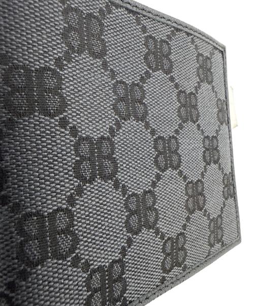 BALENCIAGA（バレンシアガ）BALENCIAGA (バレンシアガ) GUCCI (グッチ) 2つ折り財布　ザ ハッカープロジェクト ブラック 未使用品の古着・服飾アイテム