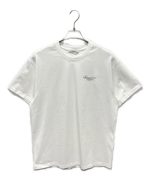 GIVENCHY（ジバンシィ）GIVENCHY (ジバンシィ) 26SS ロゴ スタンプ プリント 半袖 コットン T ホワイト サイズ:Mの古着・服飾アイテム