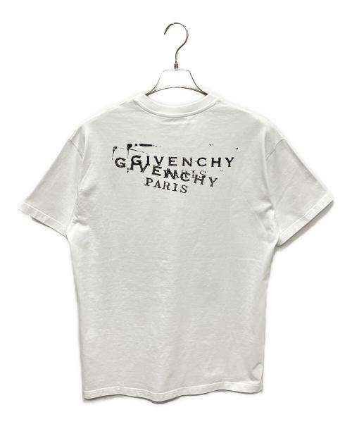 GIVENCHY（ジバンシィ）GIVENCHY (ジバンシィ) 26SS ロゴ スタンプ プリント 半袖 コットン T ホワイト サイズ:Mの古着・服飾アイテム