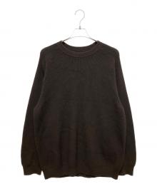 BATONER（バトナ―）の古着「INNOCENT CASHMERE RIB CREW NECK」｜ブラウン