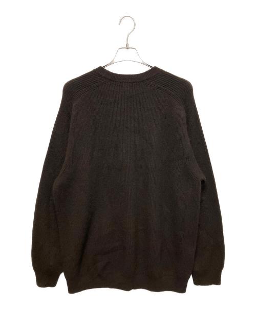 BATONER（バトナ―）BATONER (バトナ―) INNOCENT CASHMERE RIB CREW NECK ブラウン サイズ:4の古着・服飾アイテム