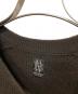 中古・古着 BATONER (バトナ―) INNOCENT CASHMERE RIB CREW NECK ブラウン サイズ:4：30000円