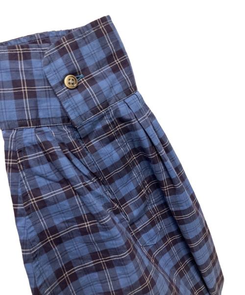 Graphpaper（グラフペーパー）Graphpaper (グラフペーパー) ロングスリーブチェックシャツ ブルー サイズ:Freeの古着・服飾アイテム
