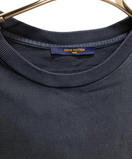 LOUIS VUITTON（ルイ ヴィトン）LOUIS VUITTON (ルイ ヴィトン) インサイドアウトコットンTシャツ ネイビー サイズ:Lの古着・服飾アイテム