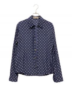 中古・古着通販】MIU MIU (ミュウミュウ) ロゴデニムシャツ インディゴ