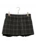 MIU MIU（ミュウミュウ）の古着「チェックパターン ウールミニスカート」｜ブラウン