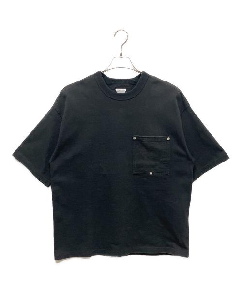 BOTTEGA VENETA（ボッテガベネタ）BOTTEGA VENETA (ボッテガベネタ) ヘビーコットン ポケットTシャツ ブラック サイズ:Sの古着・服飾アイテム