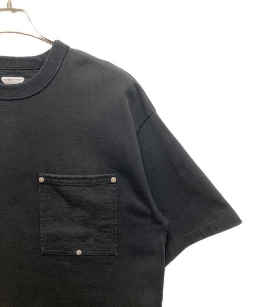 BOTTEGA VENETA（ボッテガベネタ）BOTTEGA VENETA (ボッテガベネタ) ヘビーコットン ポケットTシャツ ブラック サイズ:Sの古着・服飾アイテム