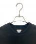 中古・古着 BOTTEGA VENETA (ボッテガベネタ) ヘビーコットン ポケットTシャツ ブラック サイズ:S：27000円