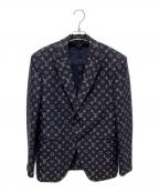 LOUIS VUITTONルイ ヴィトン）の古着「22SS モノグラム 2Bジャケット」｜ネイビー