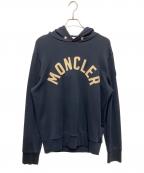 MONCLERモンクレール）の古着「ロゴデザイン コットンプルオーバーパーカー」｜ネイビー