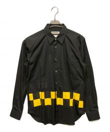 COMME des GARCONS×Onitsuka Tiger（コムデギャルソン×オニツカタイガー）の古着「25AW ロングスリーブシャツ/コラボデザインシャツ」｜ブラック