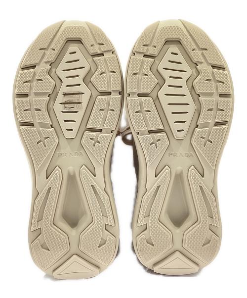 PRADA（プラダ）PRADA (プラダ) システムスニーカー　	2EG424 ベージュ サイズ:6　1/2の古着・服飾アイテム