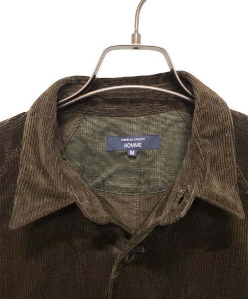 COMME des GARCONS HOMME（コムデギャルソン オム）COMME des GARCONS HOMME (コムデギャルソン オム) コーデュロイカバーオール ブラウン サイズ:Mの古着・服飾アイテム