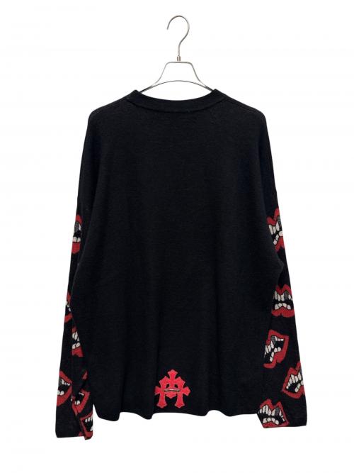 CHROME HEARTS（クロムハーツ）CHROME HEARTS (クロムハーツ) MATTY BOY /Y NOT/ カシミアクルーネックセーター ブラック サイズ:XLの古着・服飾アイテム