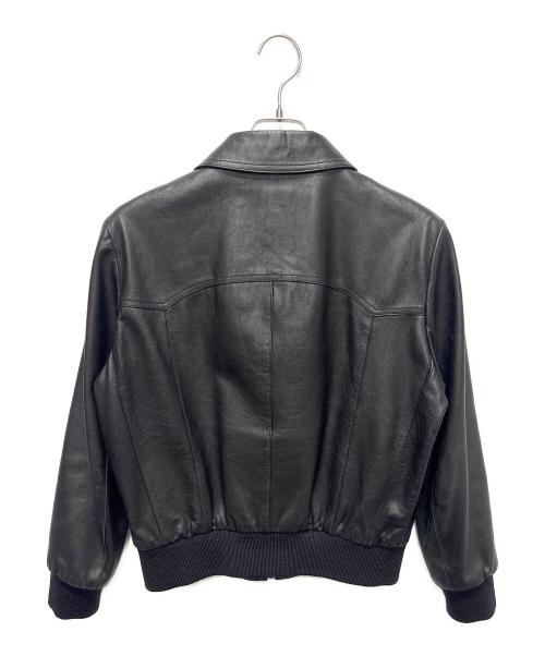 CELINE（セリーヌ）CELINE (セリーヌ) 19aw ラムレザージャケット ブラック サイズ:44の古着・服飾アイテム