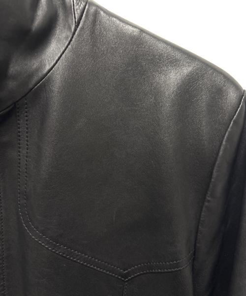 CELINE（セリーヌ）CELINE (セリーヌ) 19aw ラムレザージャケット ブラック サイズ:44の古着・服飾アイテム