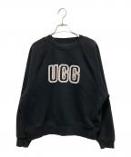 UGGアグ）の古着「ロゴスウェット/ロゴ クルーネック スウェット トレーナー ブラック」｜ブラック