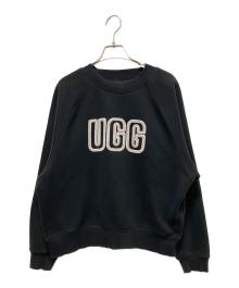 UGG（アグ）の古着「ロゴスウェット/ロゴ クルーネック スウェット トレーナー ブラック」｜ブラック