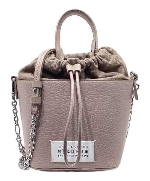 Maison Margiela（メゾンマルジェラ）Maison Margiela (メゾンマルジェラ) 5AC バケットバッグ ベージュの古着・服飾アイテム