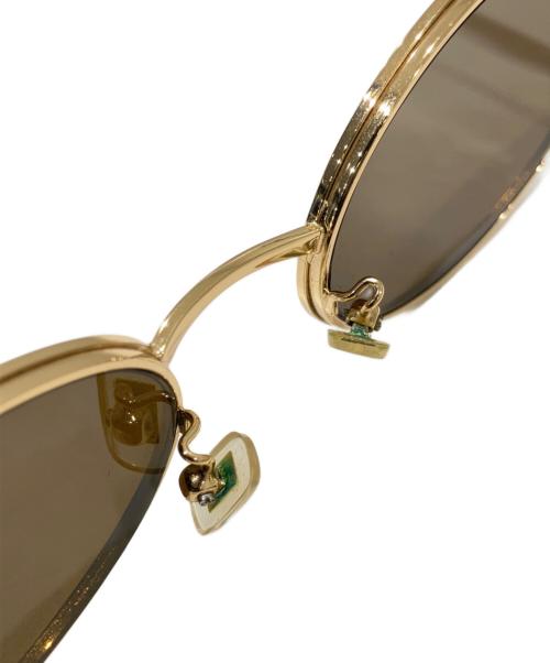 MIU MIU（ミュウミュウ）MIU MIU (ミュウミュウ) サイドロゴ サングラス ゴールド サイズ:55☐20-130の古着・服飾アイテム