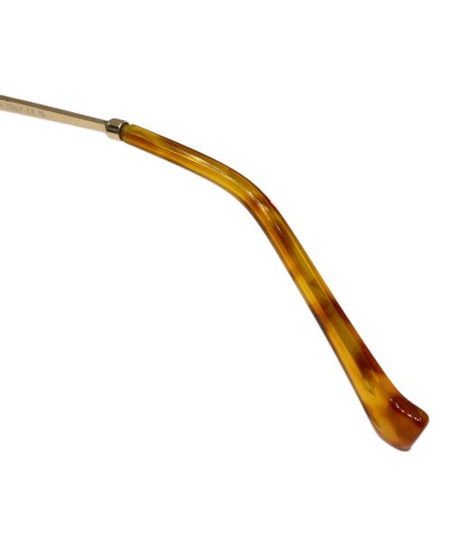 MIU MIU（ミュウミュウ）MIU MIU (ミュウミュウ) サイドロゴ サングラス ゴールド サイズ:55☐20-130の古着・服飾アイテム