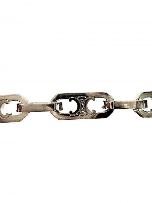 CELINE（セリーヌ）CELINE (セリーヌ) TRIOMPHE SMALL OCTAGON トリオンフ スモール オクタゴン ネックレス シルバー サイズ:スモール/SMALLの古着・服飾アイテム