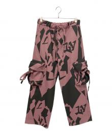 LOUIS VUITTON（ルイ ヴィトン）の古着「23SS ダブルフェイス3Dポケットカーゴパンツ」｜オレンジ×ブルー